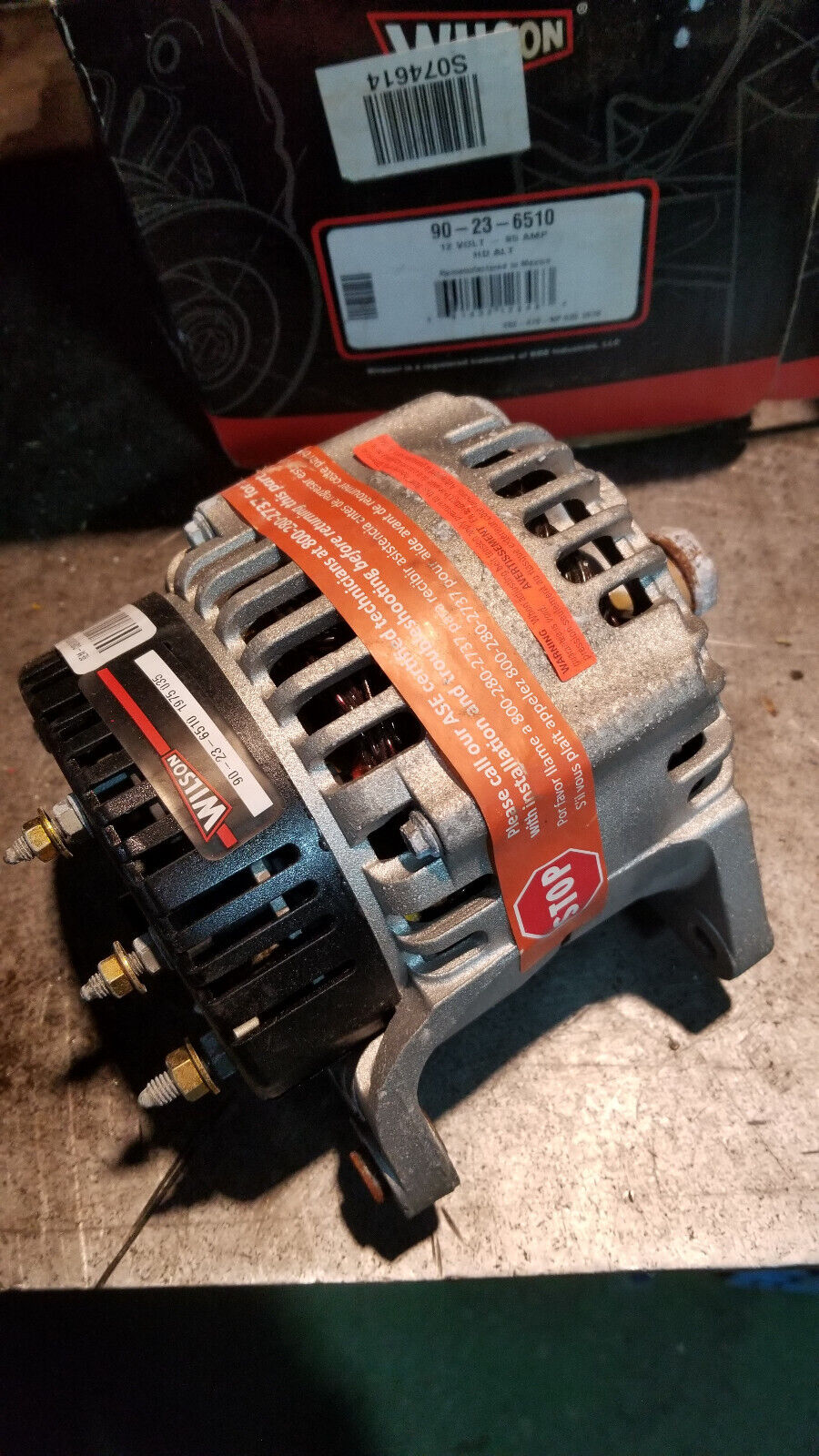 Wilson Hd Rotating Elect 90-23-6510 Aak Series Alternator 12v, 95 Amp
