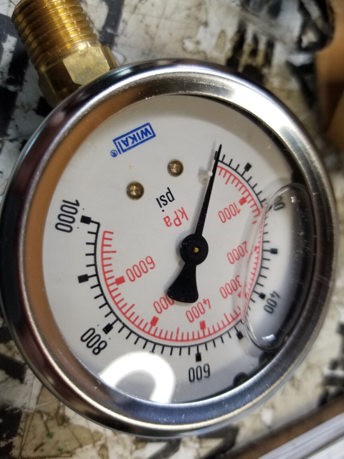 8345295 WIKA Mechanical Pressure Gauge, 2-1/2" Dial
