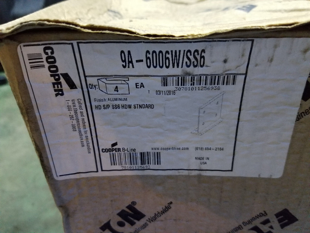 B-Line 9A-6006W/SS6 cable tray fitting, mid-span splice 1 BOX - 4 PAIRS INSIDE