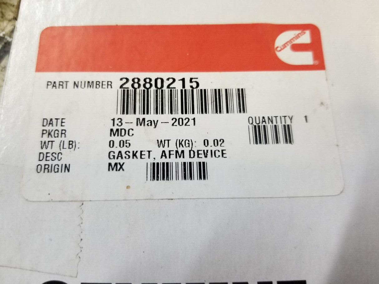 2880215 CUMMINS Aftertreatment Device Gasket 8.9 liter ISC/ISL engines