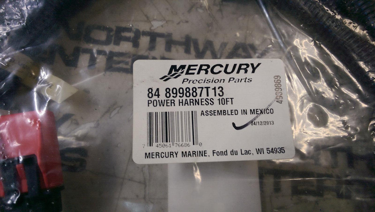 Mercury Harness Assembly 84-899887T13 Power Harness 10ft