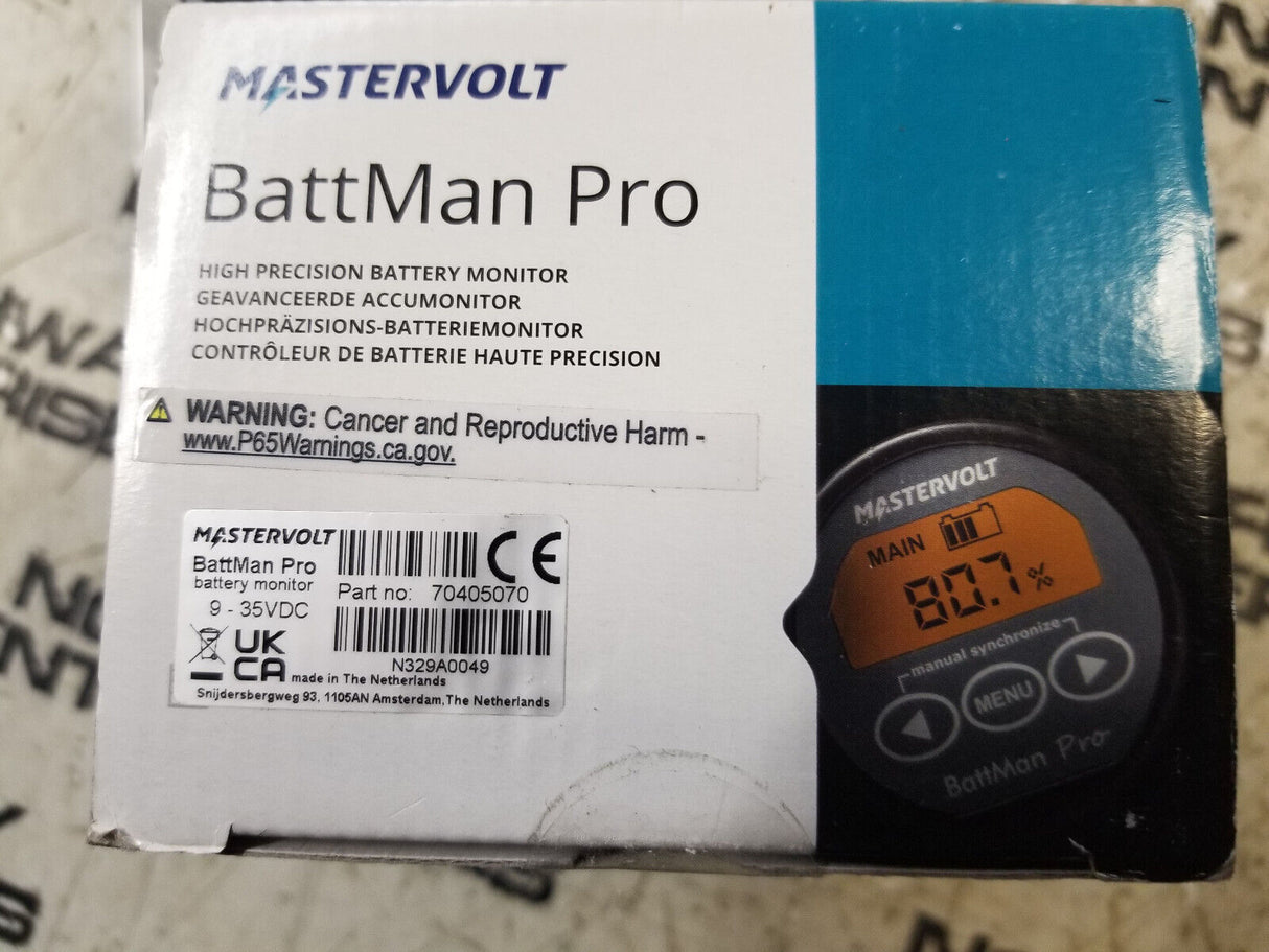 Marinco Mastervolt Battman Pro Digital Battery Monitor 12/24V DC 70405070