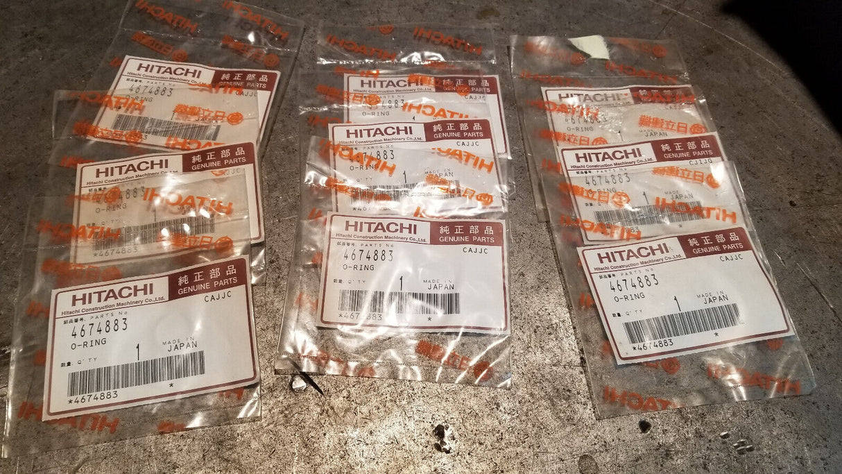 4674883 HITACHI O-RING LOT OF 9 PIECES
