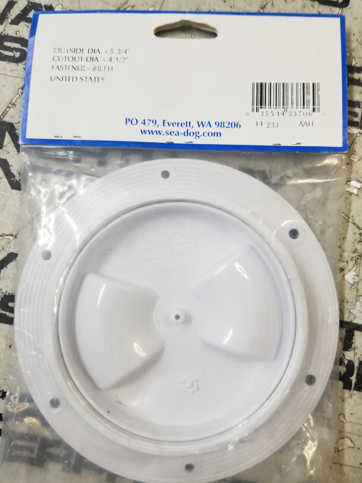 Sea-Dog 4" Screw-In Deck Plate #337140-1 337140