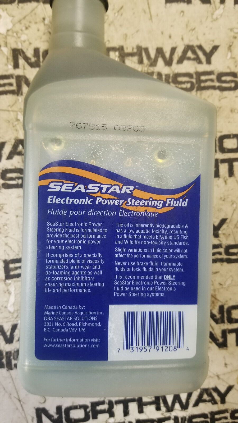 SeaStar Electronic Power Steering Fluid (EPS) - 1 qt. | Dometic HA5482