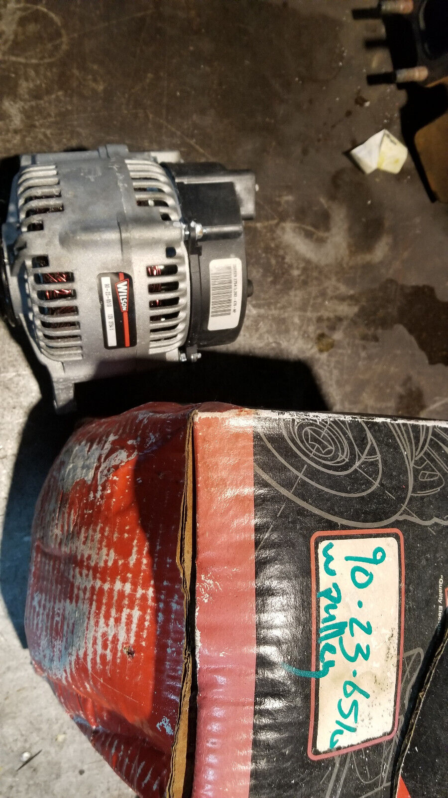 Wilson Hd Rotating Elect 90-23-6510 Aak Series Alternator 12v, 95 Amp W/ PULLEY