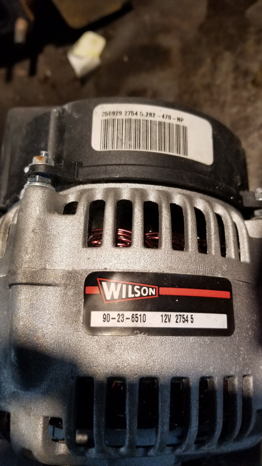 Wilson Hd Rotating Elect 90-23-6510 Aak Series Alternator 12v, 95 Amp W/ PULLEY
