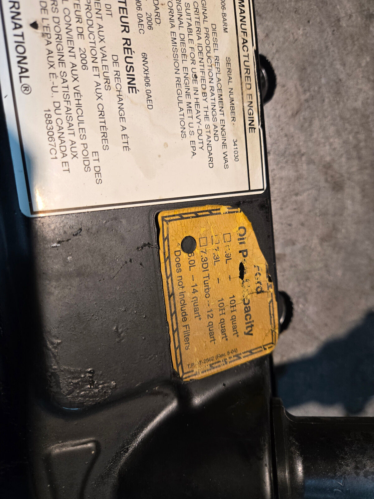 6.0L FORD POWERSTROKE VALVE COVER 1883070c1