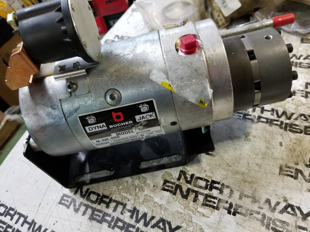 BUCHER M-326-0158 DynaJack Hydraulics 12 Volt Pump Motor Unit