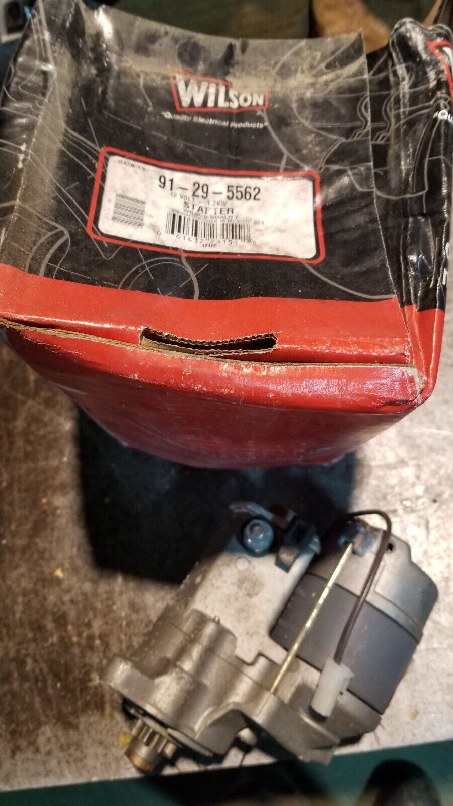 WILSON 91-29-5562 12V 1.2KW STARTER