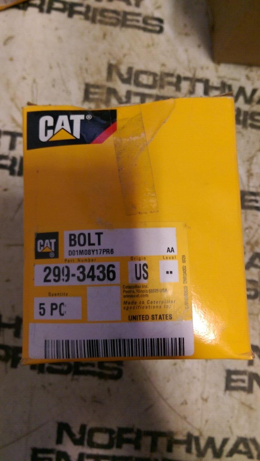 CATERPILLAR 299-3436: HEX HEAD BOLT LOT OF 10 BOLTS