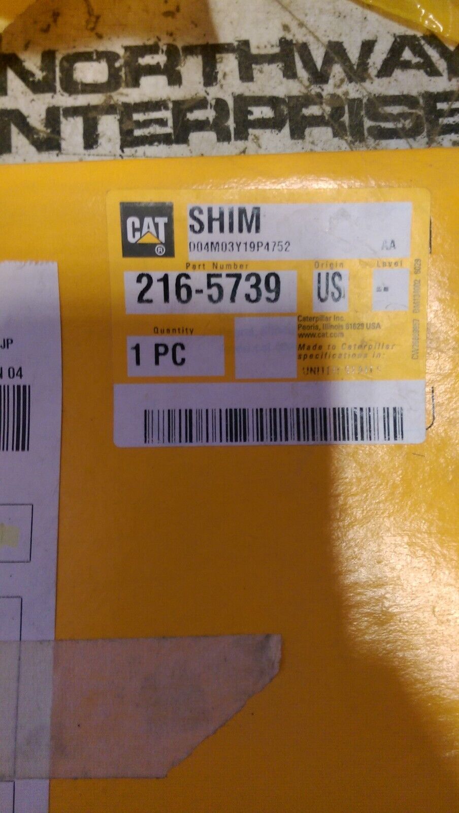 CATERPILLAR 216-5739: SHIM