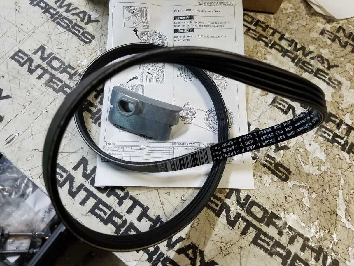 19210691 Air Conditioning Accessory Drive Belt Kit ACDelco GM OEM