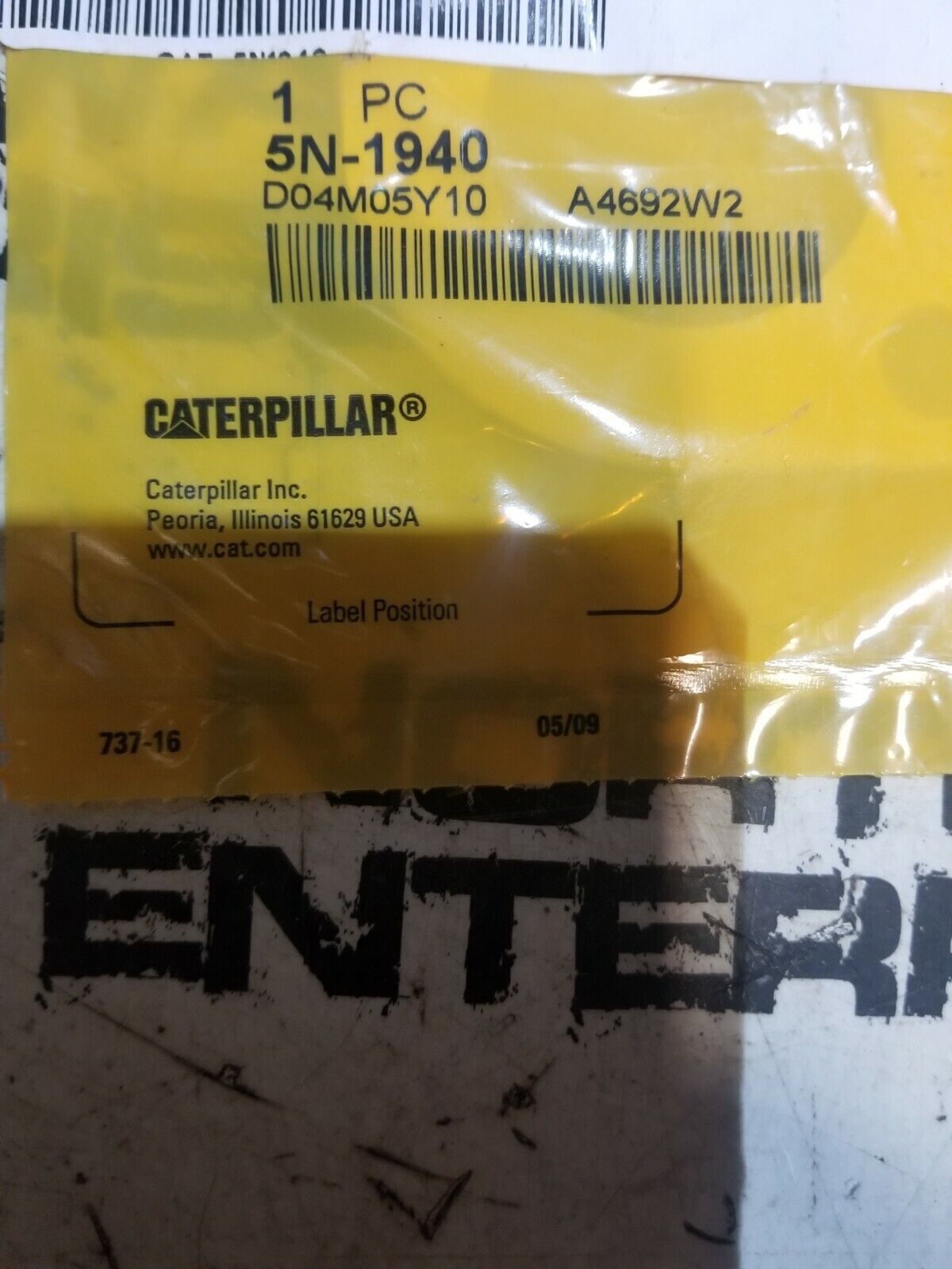 CATERPILLAR 5N-1940 5N1940 GASKET