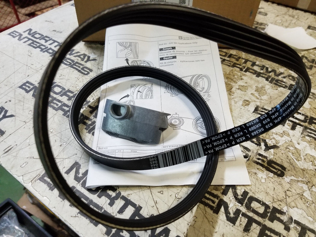 19210691 Air Conditioning Accessory Drive Belt Kit ACDelco GM OEM
