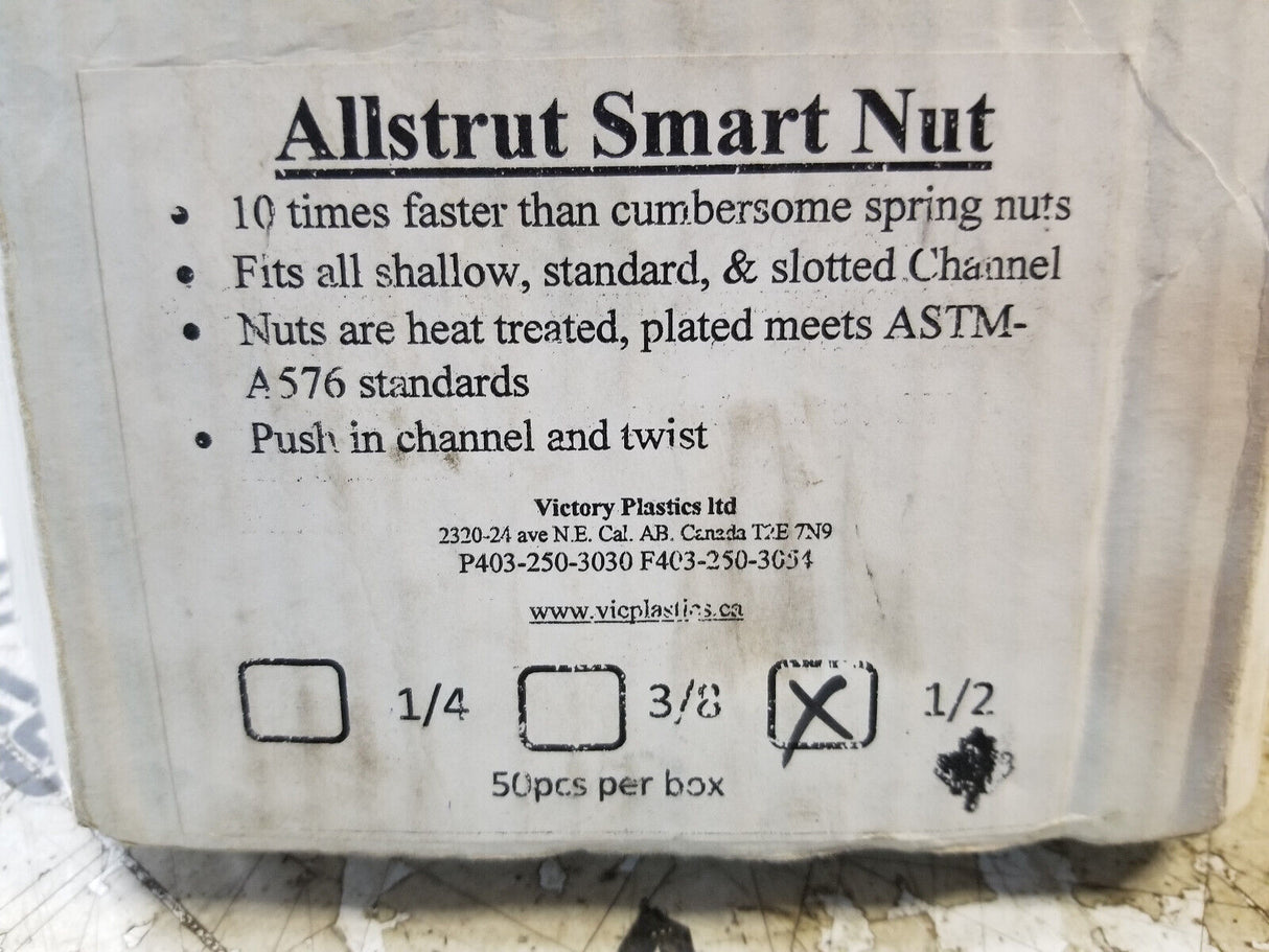 BOX OF 36PC AUSTRUT 1/2" SMARTNUT