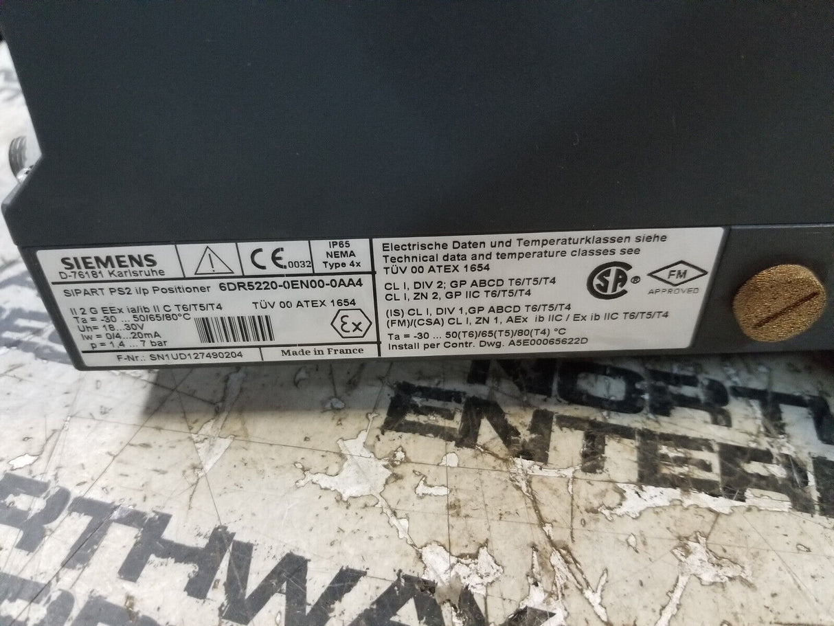 SIEMENS D-76181 PRESSURE TRANSMITTER 30V, 20mA, 7bar