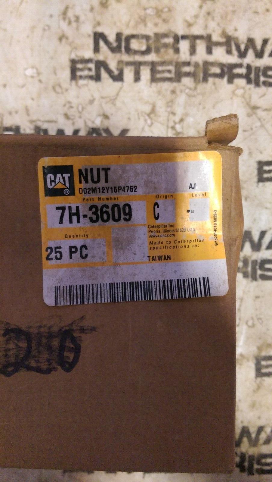 CATERPILLAR 7H-3609: NUT (1 BOX OF 25 NUTS)