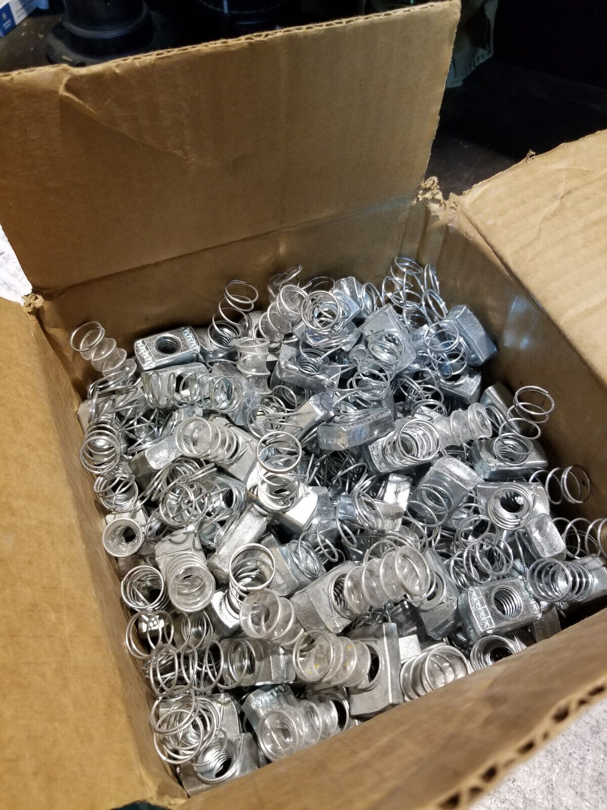 1 BOX OF 28LBS / ROUGHLY 200PC OF 1/2 in. Strut Channel Spring Nuts
