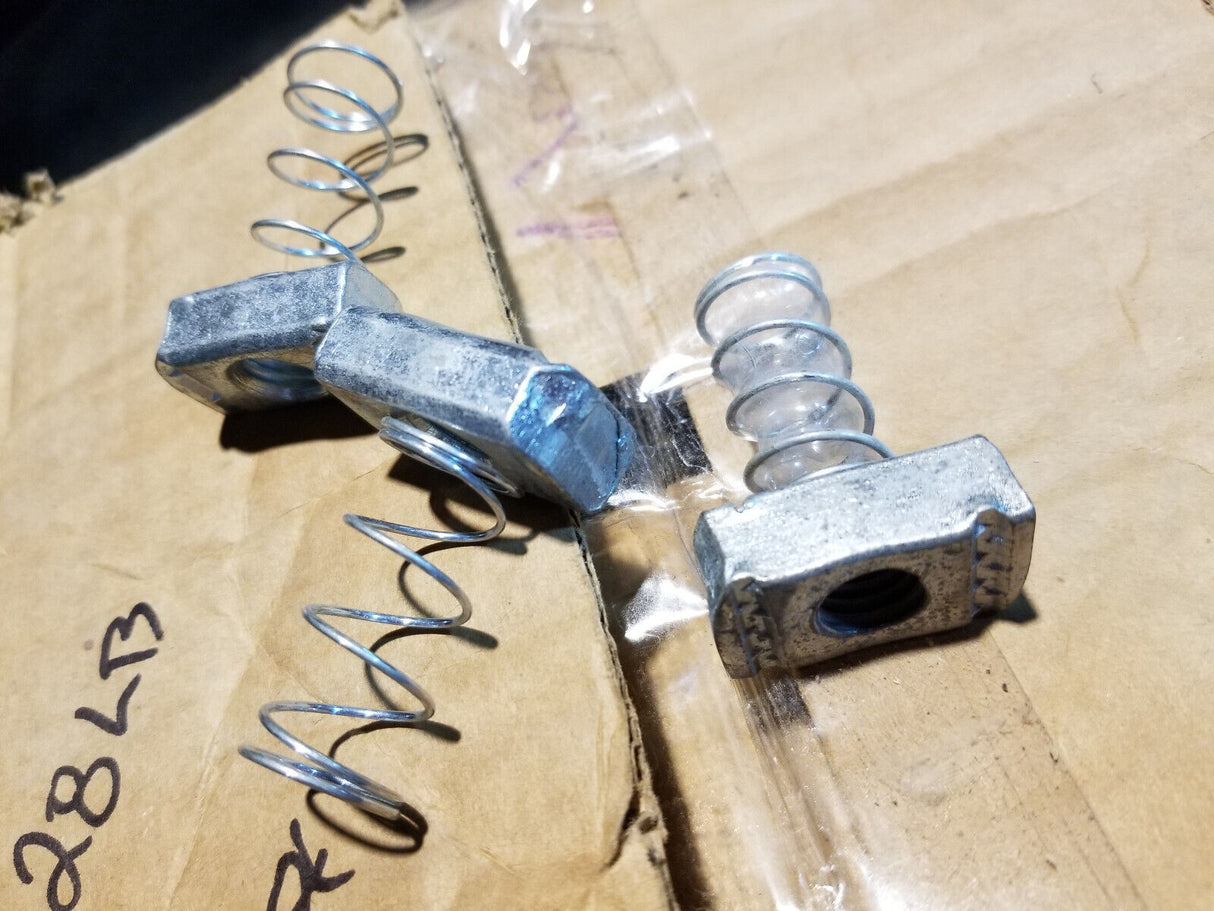 1 BOX OF 28LBS / ROUGHLY 200PC OF 1/2 in. Strut Channel Spring Nuts
