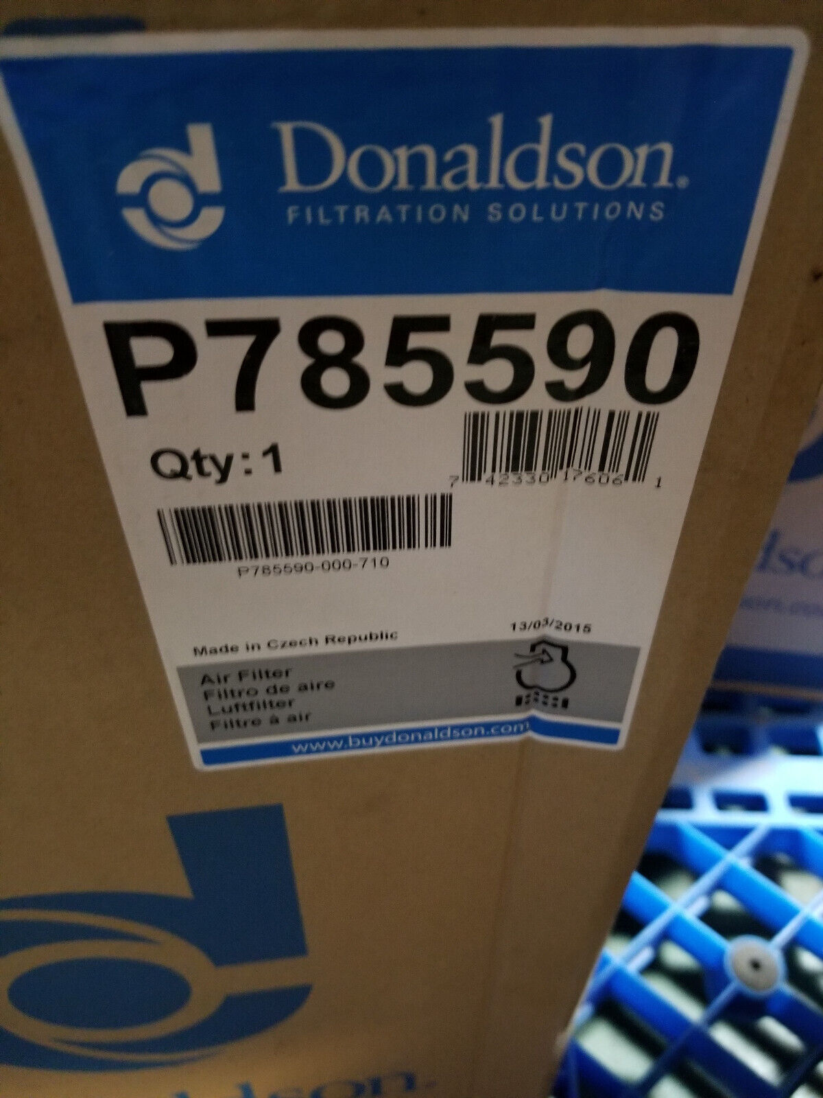DONALDSON P785590 AIR FILTER RADIAL SEAL