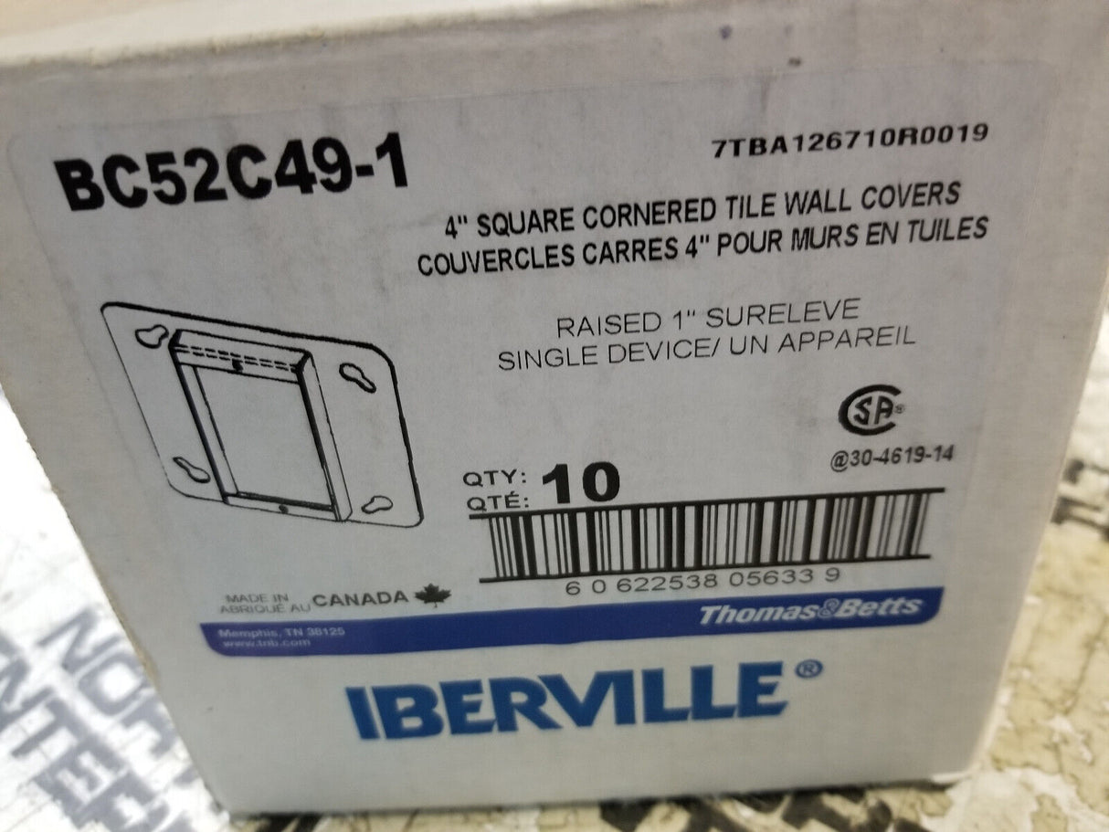 Box Of 10 THOMAS & BETTS BC52C49-1 / BC52C491 (NEW IN BOX) IBERVILLE