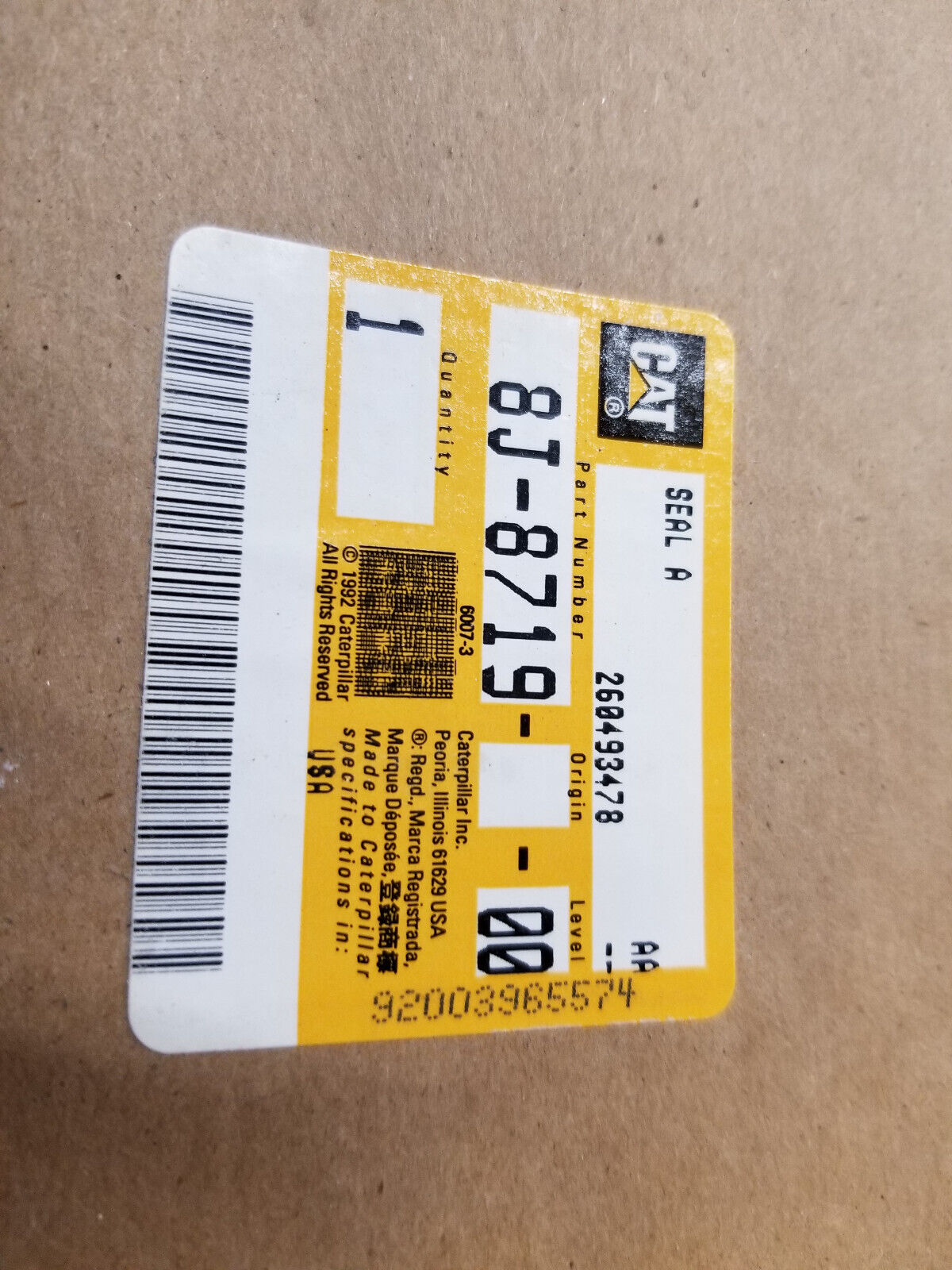 CAT 8J-8719 SEAL 8J8719 245D 235B 235C 245 245B 235D