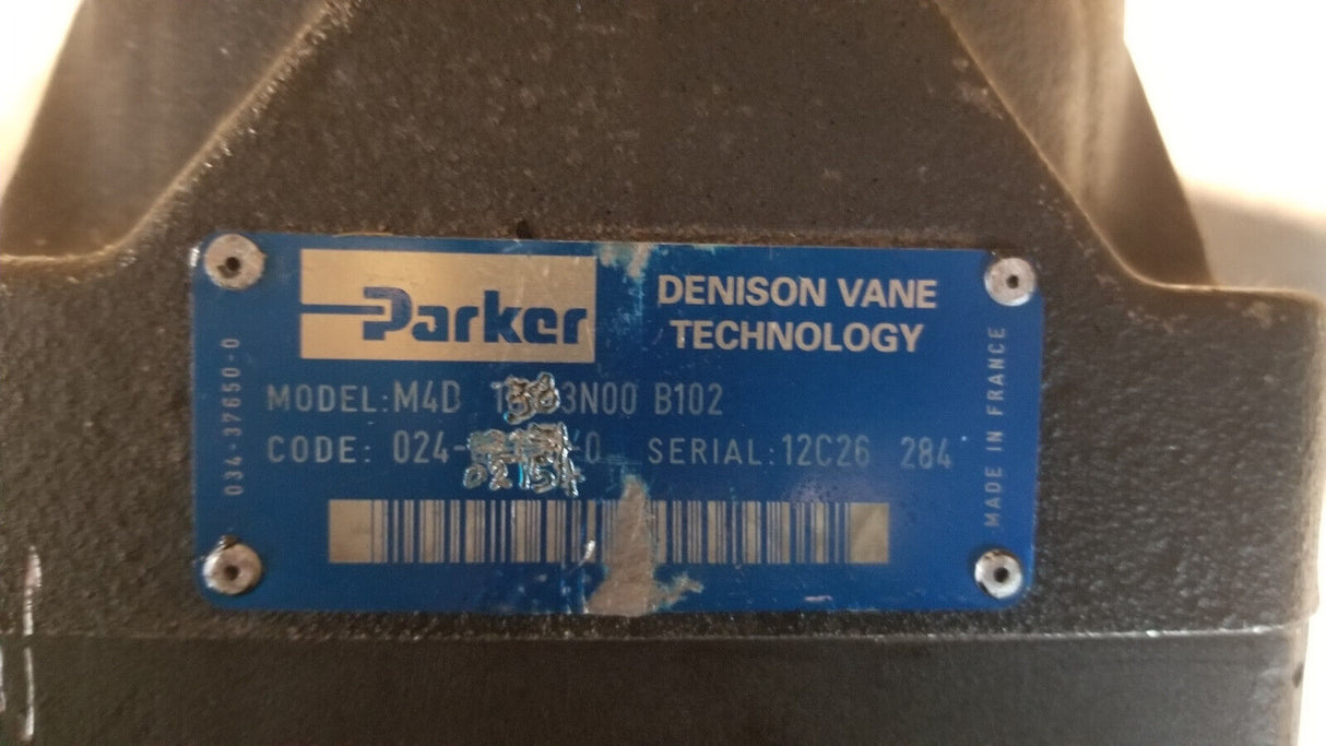 024-02154-0 PARKER DENISON M4D 138 3N00 B102 Medium Duty Vane Motor