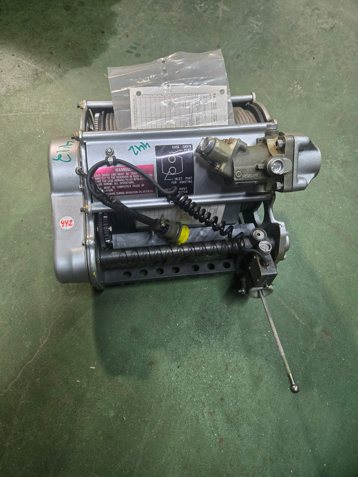 BREEZE CORPORATION RESCUE WINCH ASSEMBLY BL-10300-150 REF442