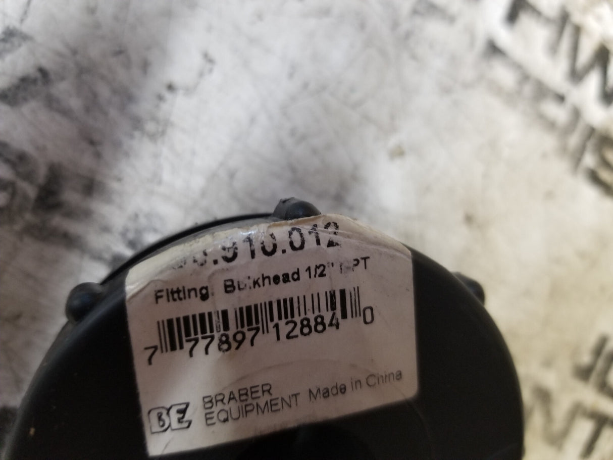 LOT OF 3PC - BE 1-1/2" NPT Bulkhead Fitting 90.910.012