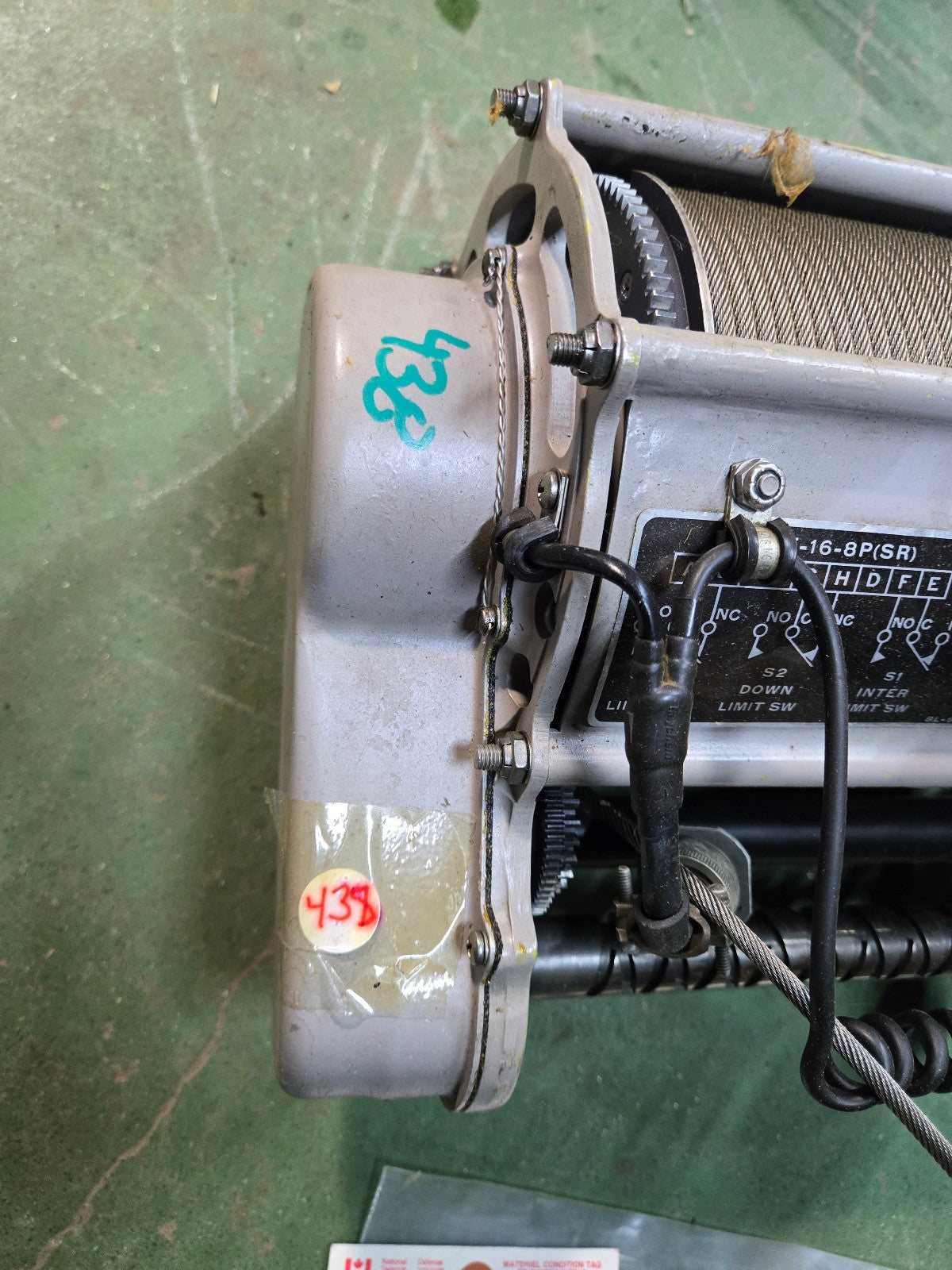 BREEZE CORPORATION RESCUE WINCH ASSEMBLY BL-10300-150 REF 438
