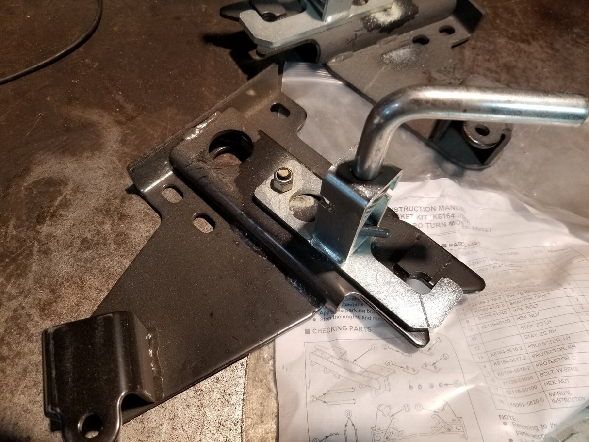 KUBOTA ZG3126 support package, weight bracket kit to fit ZG mower