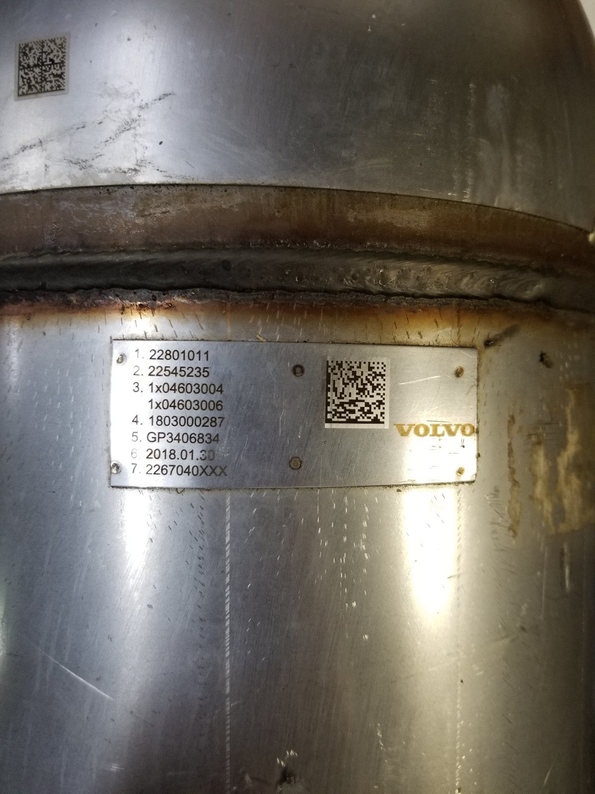 VOE22545235 VOE 22545235 22801011 22545235 2271525 VOLVO DPF FILTER