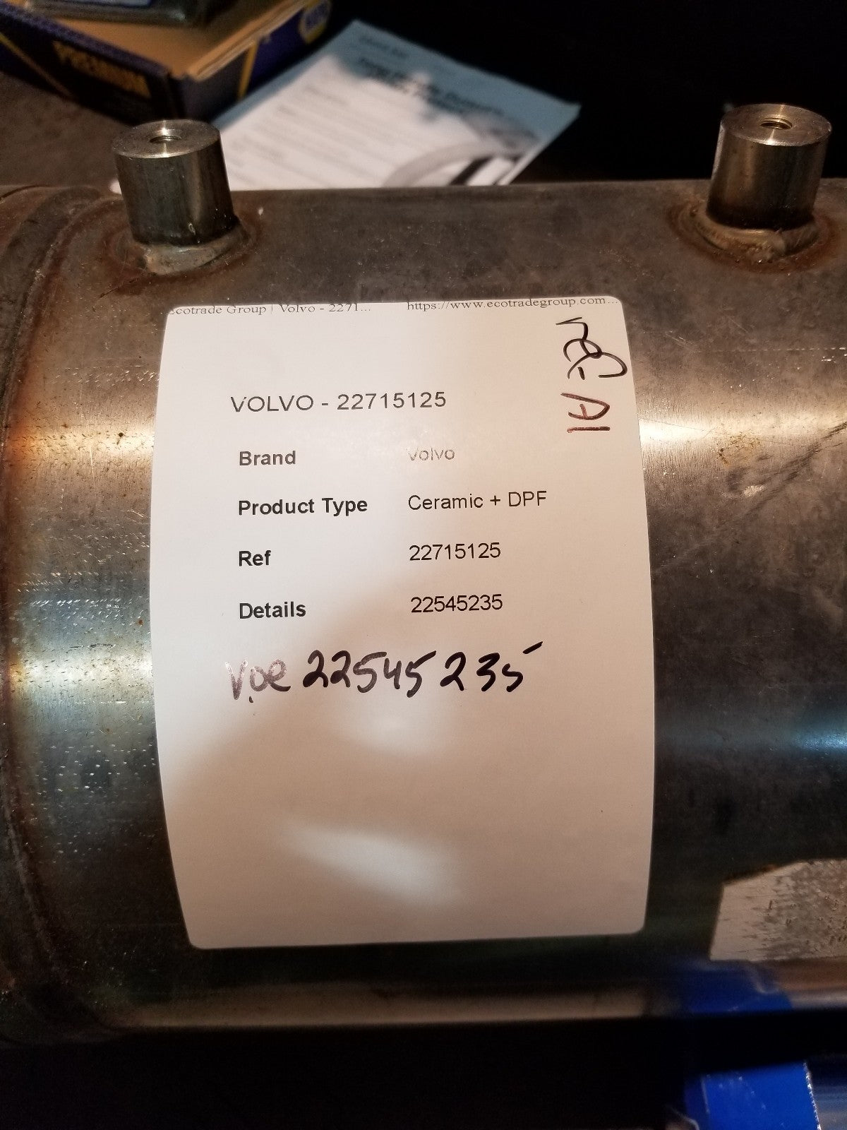 VOE22715135 VOLVO SILENCER DPF FILTER 22801011 22545235 1803000287