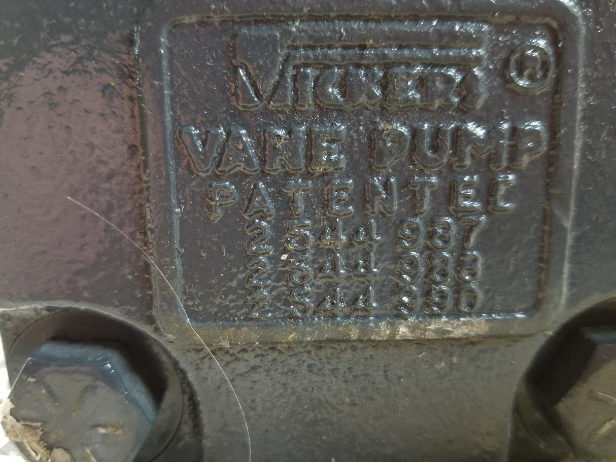 VICKERS HYDRAULIC PUMP OCD20S147 MODEL V20200 11 5 cw rotation