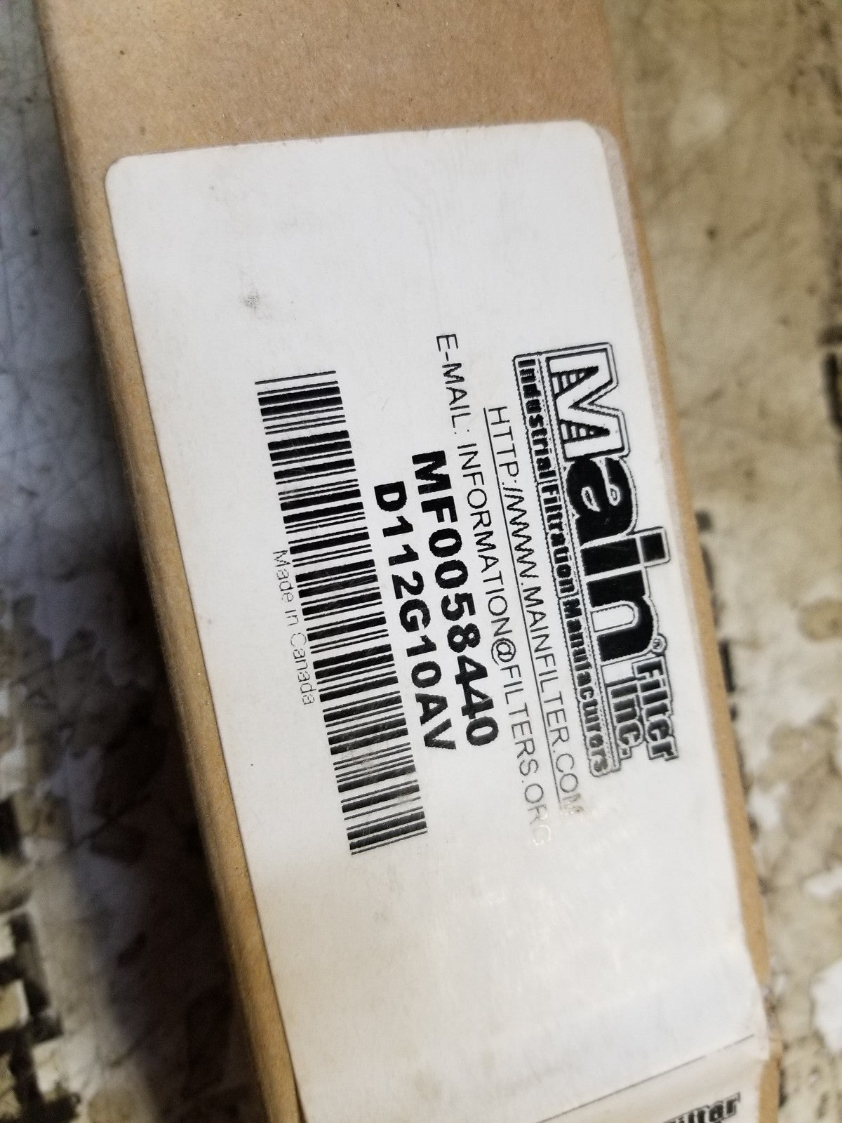 MF0058440 MAIN FILTER HYDRAULIC FILTER ELEMENT