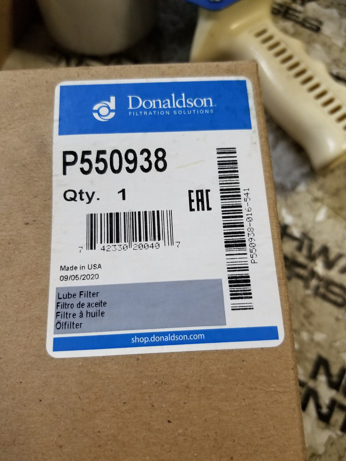 Donaldson Lube Filter Cartridge- P550938