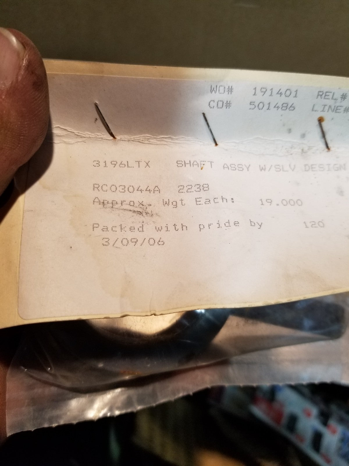 GOULDS RC03044A-2238 FOR MODEL 3196 LTX LTC GROUP 142221-1080-S RC03044A W/SLV