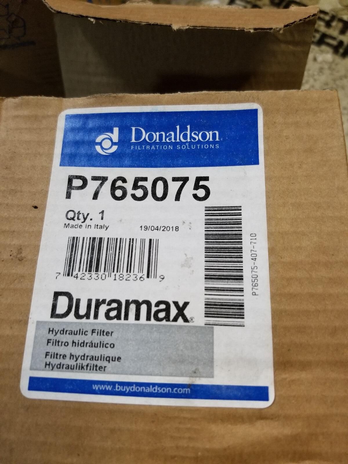 Donaldson Hydraulic Filter - P765075