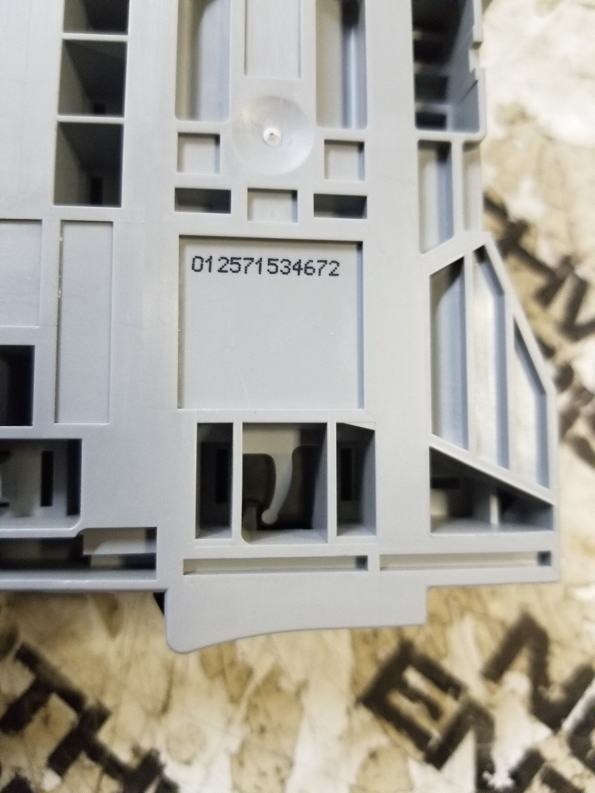 1PC - 285-1185 Feed Through Terminal Block, Grey, 2 Conductor 0285-1185