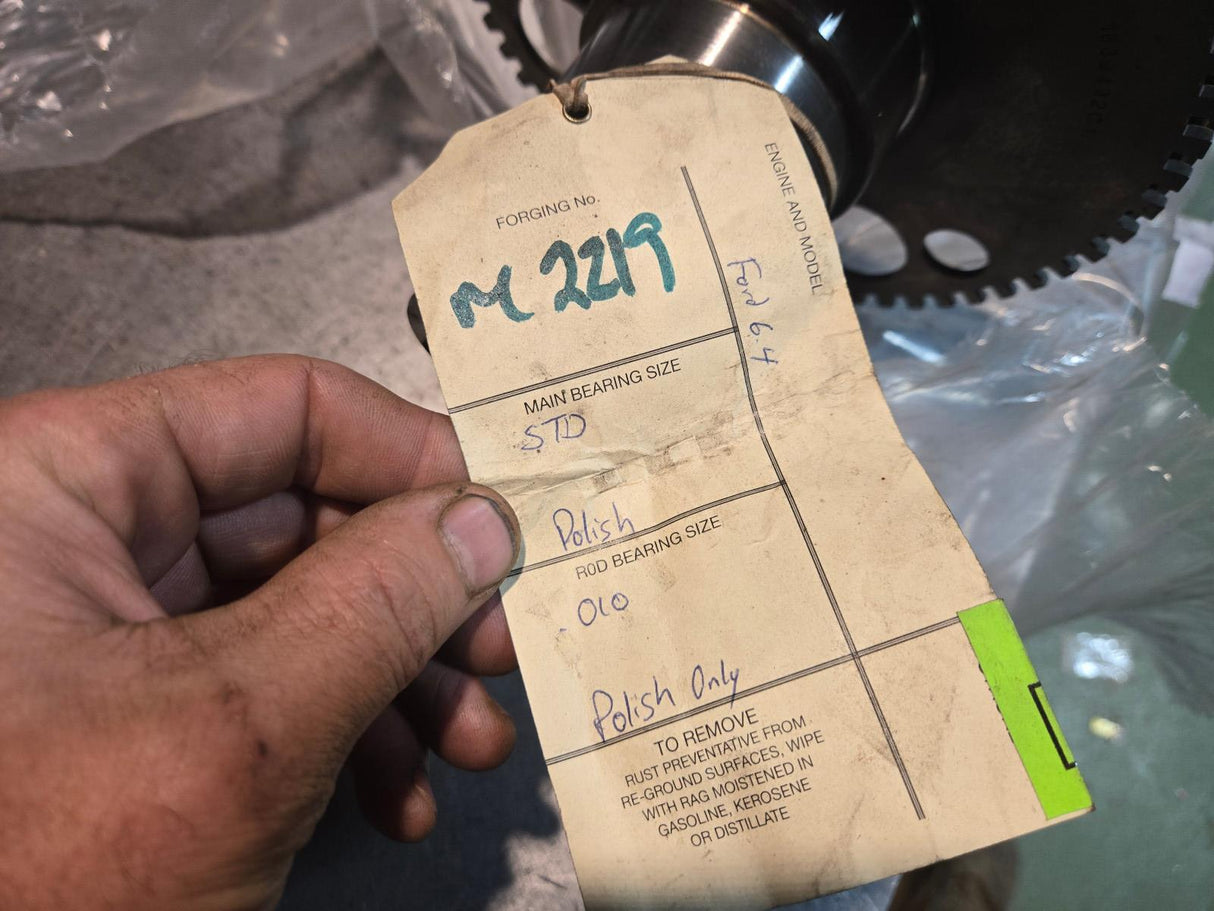 6.4L POWERSTROKE REMANUFACTURED MAINS STD RODS .010 CRANKSHAFT SONO/POLISHED