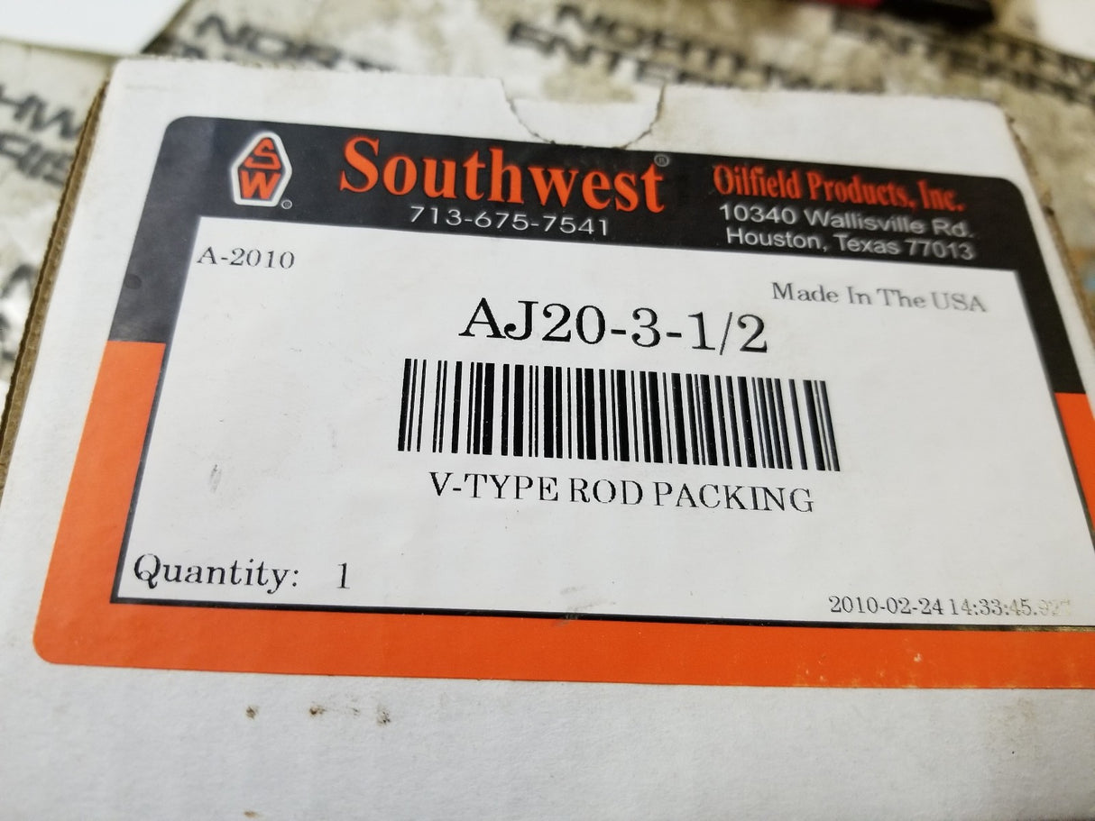 AJ20-3-1/2 V-TYPE ROD PACKING