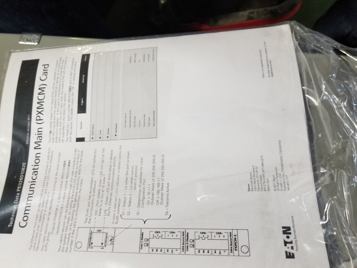 NEW EATON 4238189 PXM6051A1BB-2B-D6 ENCLOSED METER PXM6051A1BB