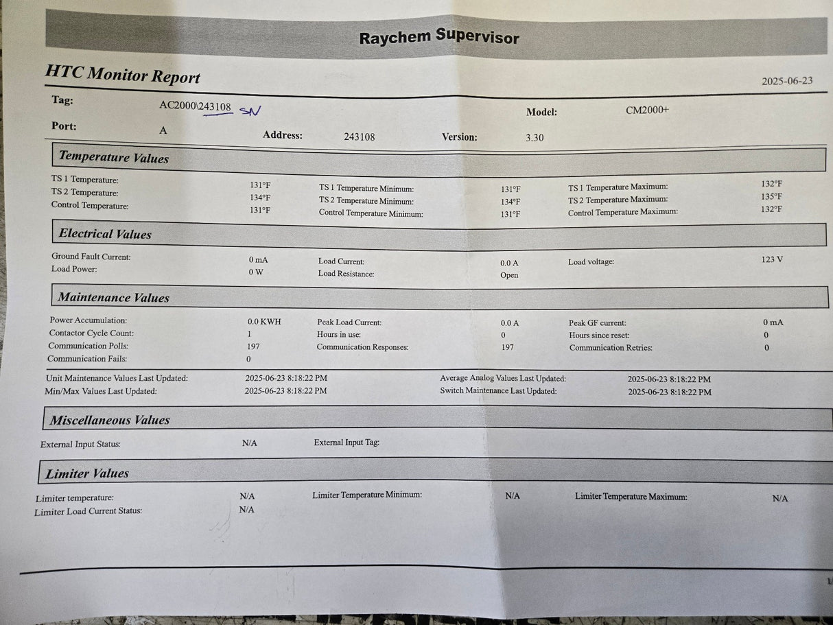 REFURBISHED & TESTED Digitrace T2000 Cm2000+ Control Module HEAT TRACE Warranty