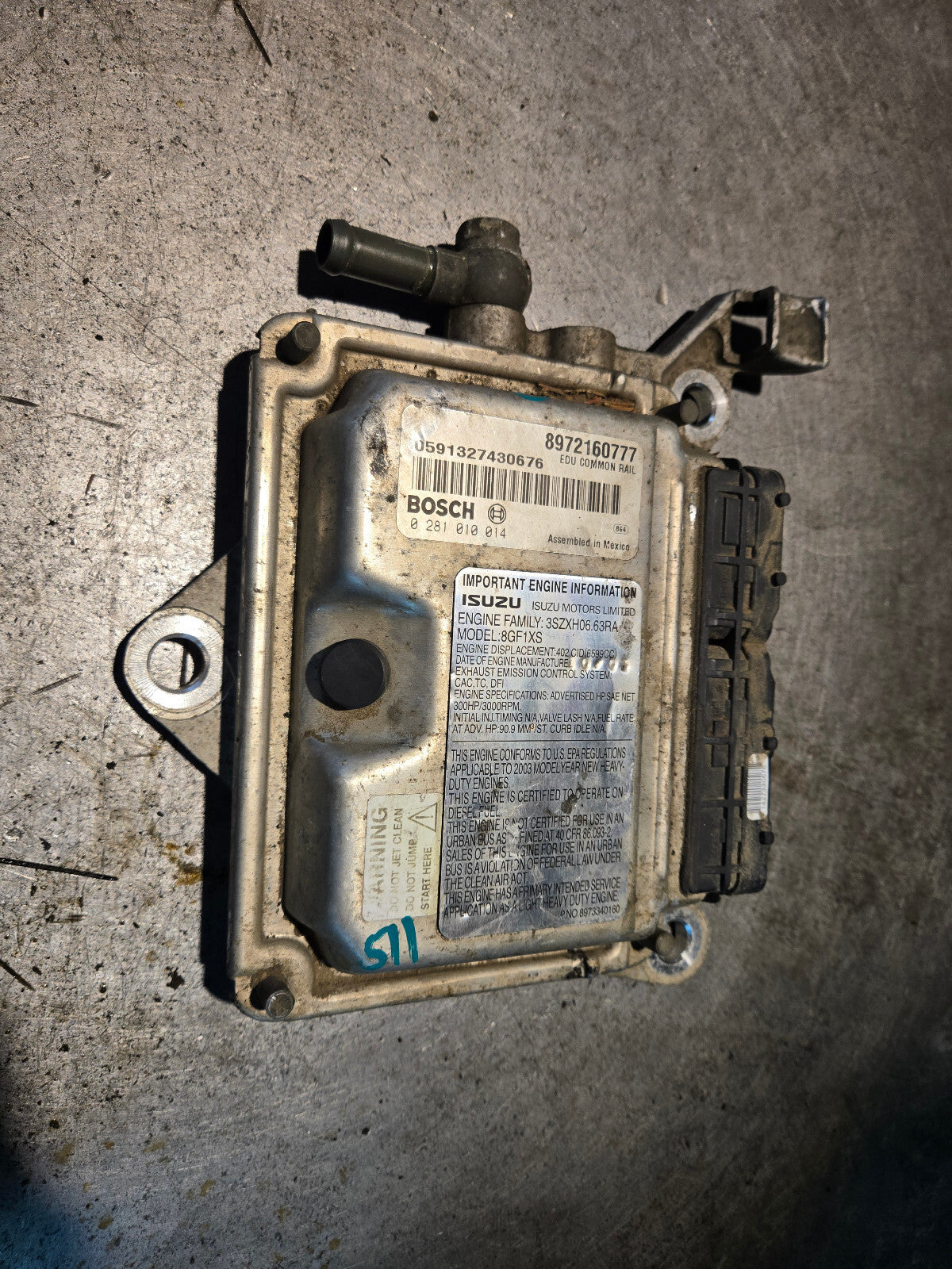 CORE 01-04 DURAMAX 6.6 CHEVY SILVERADO GMC SIERRA 2500 3500 FICM 8972160777