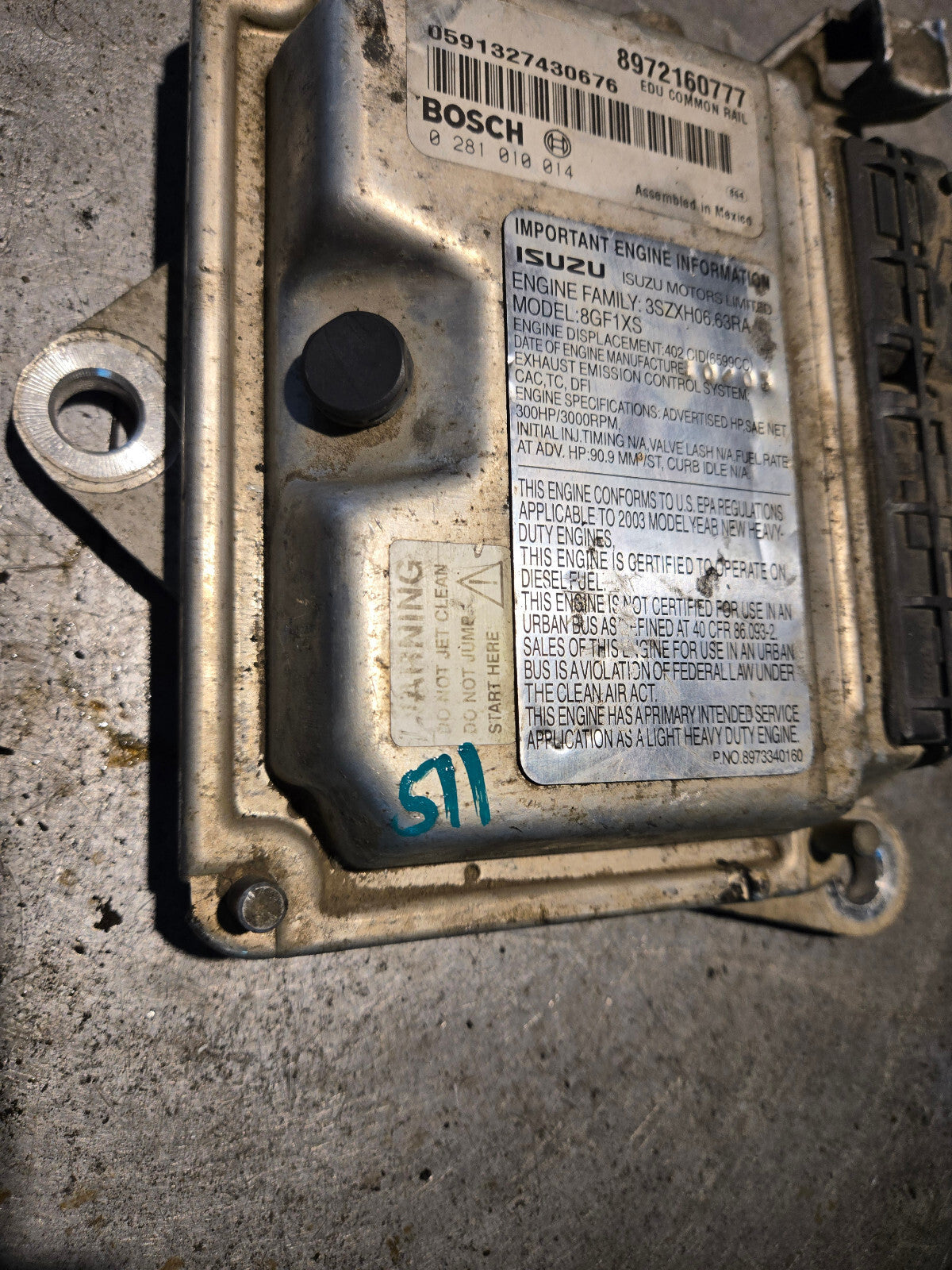 CORE 01-04 DURAMAX 6.6 CHEVY SILVERADO GMC SIERRA 2500 3500 FICM 8972160777