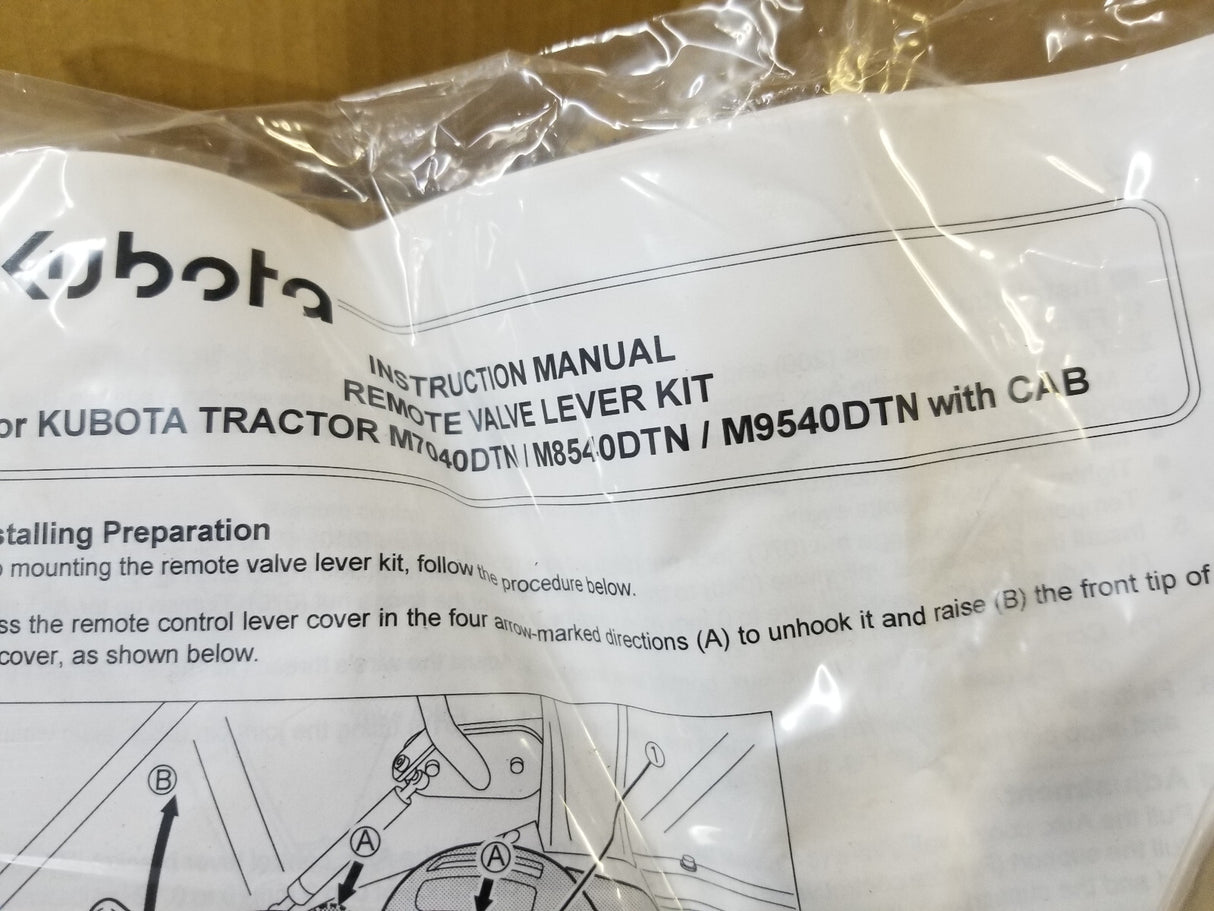 3C871-97101 KUBOTA M7663 3RD LEVER KIT 3C87197101