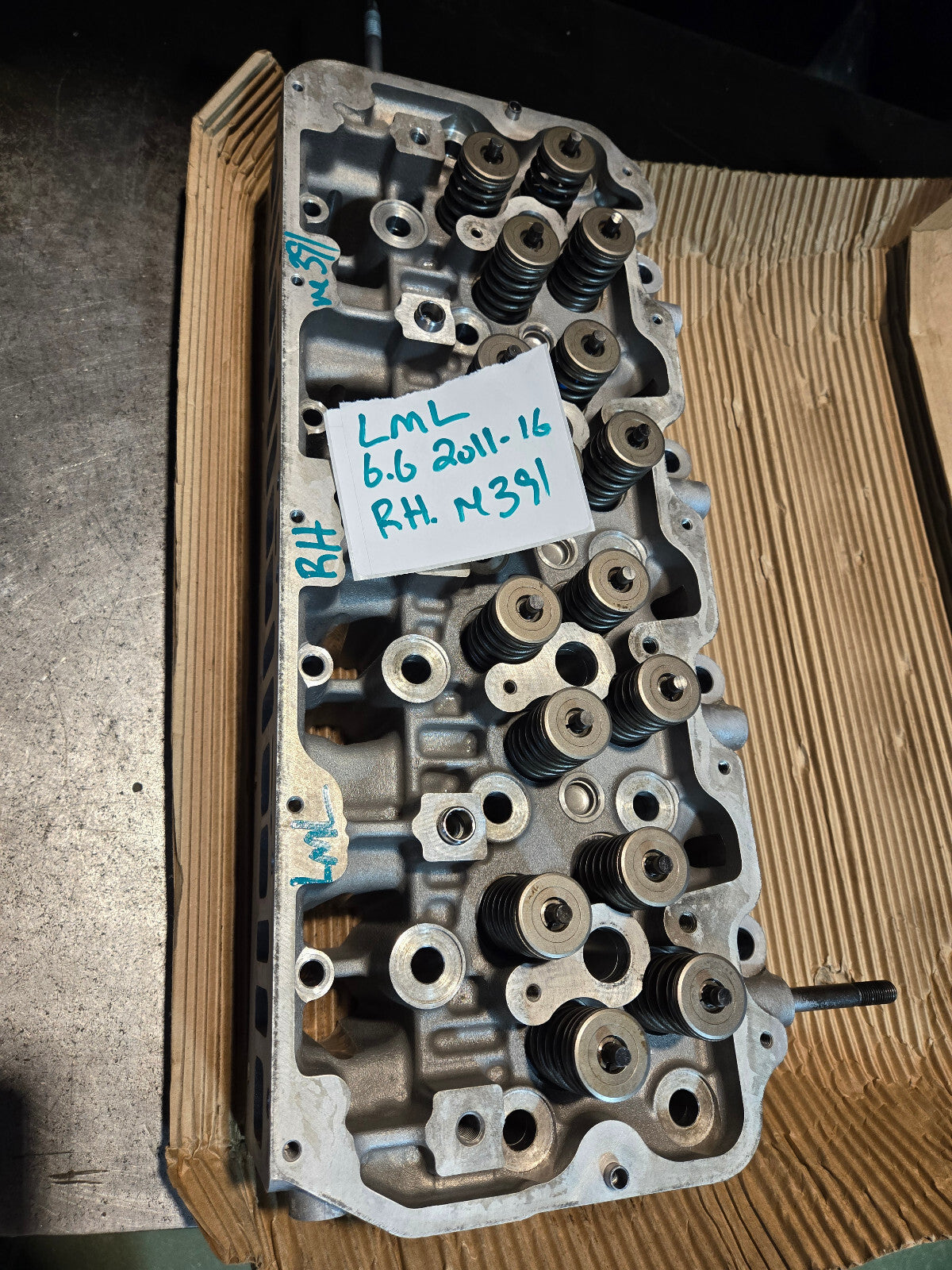 REMAN 11-16 2011-2016 LML DURAMAX 6.6L RH PASSENGER SIDE CYLINDER HEAD REF 391