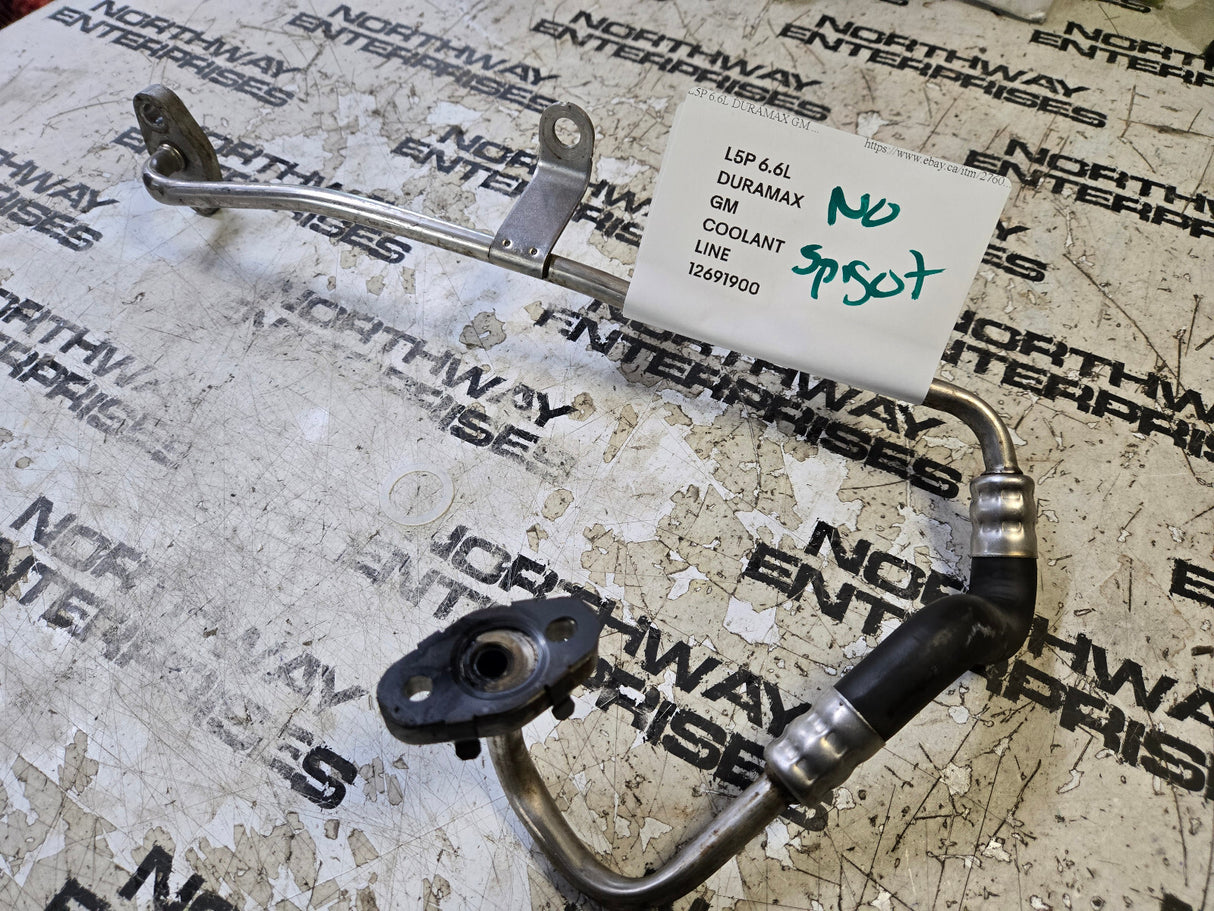 NO SPIGOT STYLE L5P 6.6L DURAMAX GM COOLANT LINE 12691900