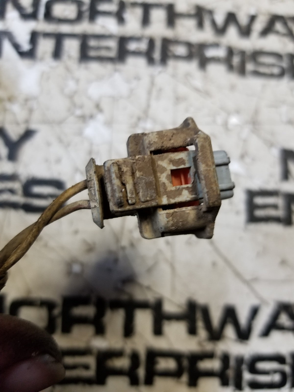 2 WIRE 6.0L POWERSTROKE ENGINE HARNESS PIGTAIL CONNECTOR grey